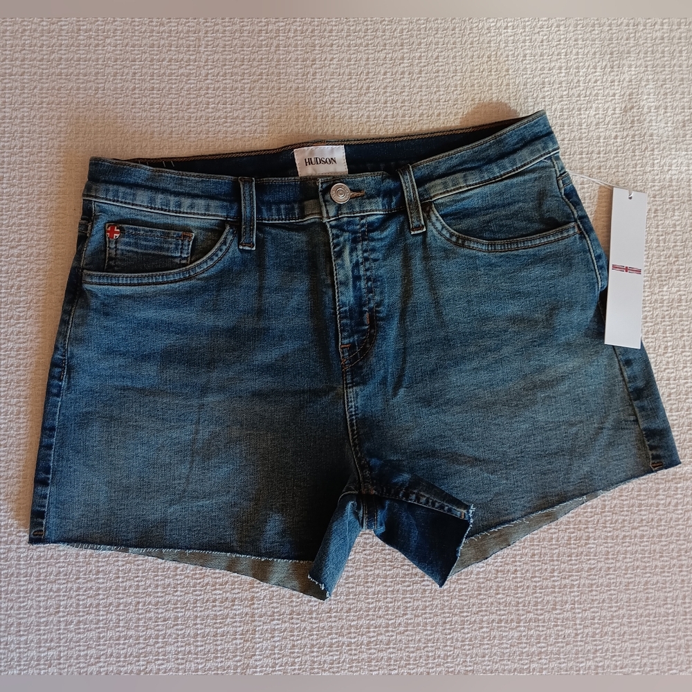 Hudson Jeans De Lara Wash Gracie Midrise Cut Off Shorts - Size 28 NWT